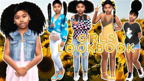 Sims 4 Girls Summer Lookbook Cc Links Youtube