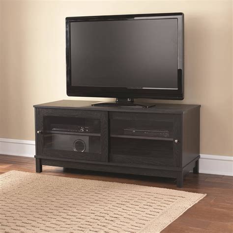 Mainstays 55 Tv Stand With Sliding Glass Doors Multiple Colors