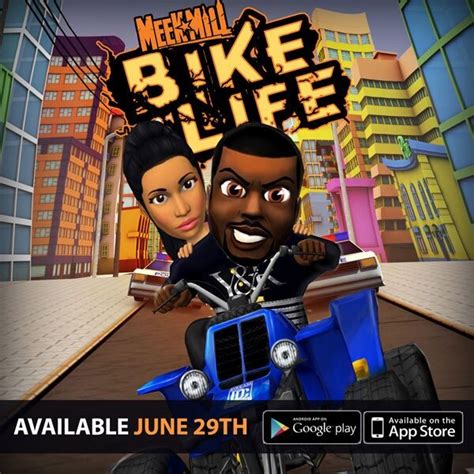Meek Mill Meek Mill Veröffentlicht Mobile Game Bike Life Warner