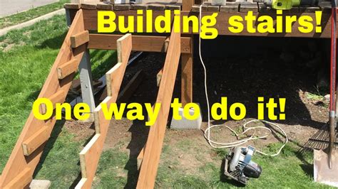 Use our stair and step calculator and get your total stinger length, riser dimensions, and more with decks.com. Deck stairs - Building and cutting stringers - YouTube