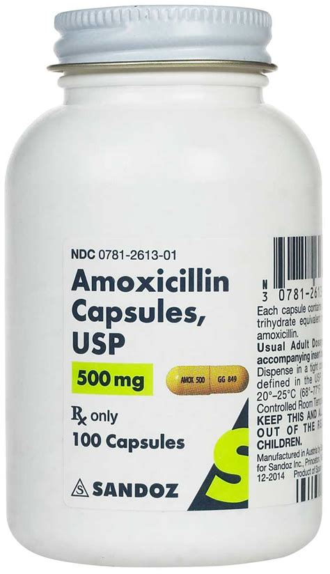 Amoxicillin For Dogs And Cats 500 Mg 100 Ct Item 697rx