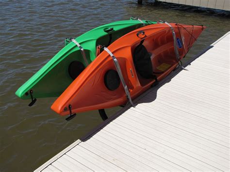 Dock Rack For 2 Kayaks Horizontal Galvanized Rustproof Kayak Rack