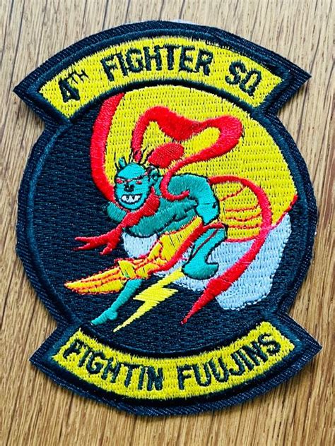 „fighting Fuujins“ Us Air Force 4th Fighter Squadron Patch Kaufen Auf