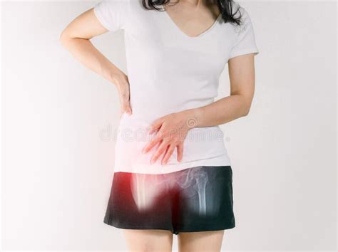 Waist Pain Women And Hip Inflammation Stock Photo Image Of Side Spot