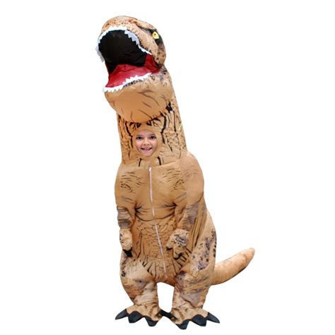 Kids Blow Up Costumes Inflatable Dinosaur T Rex Costume Halloween Suit