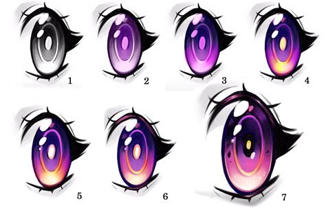 How To Draw Female Anime Eyes Step By Step Drawing Gu