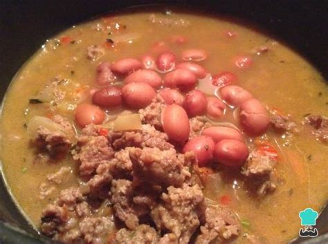 guiso de frijoles con carne