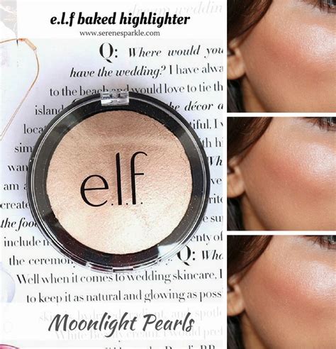 E L F Baked Highlighter Moonlight Pearls Review Swatches Baked