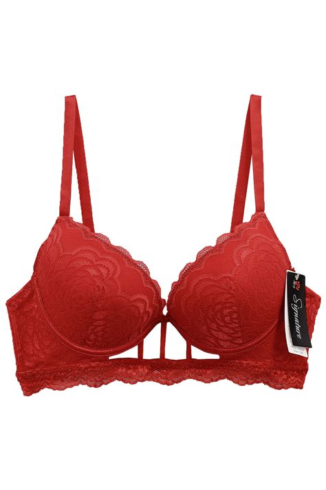 Lacy Red Lace Bra 6065