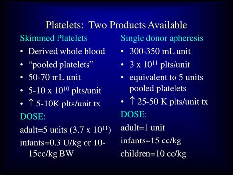 Ppt Indications For Platelet Transfusion Powerpoint Presentation