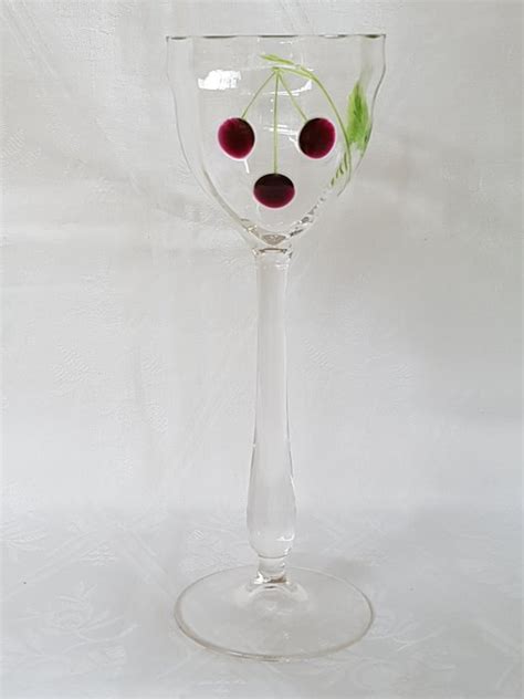 Moser Karlsbad Art Nouveau Wine Glass With A Melted In Catawiki
