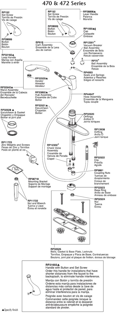 Peerless kitchen faucet parts diagram fresh peerless bathroom faucet warranty fresh 40 list peerless kitchen graceful moen kitchen faucet we collect a lot of pictures about delta faucet parts diagram and finally we upload it on our website. PlumbingWarehouse.com - Delta Kitchen Faucet Parts For ...