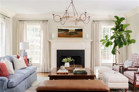 Cozy New England Colonial Traditional Living Room Boston By