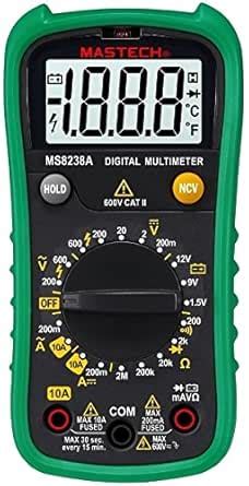 MASTECH ms8238 multímetro pantalla LCD luz de fondo Data Hold 20000