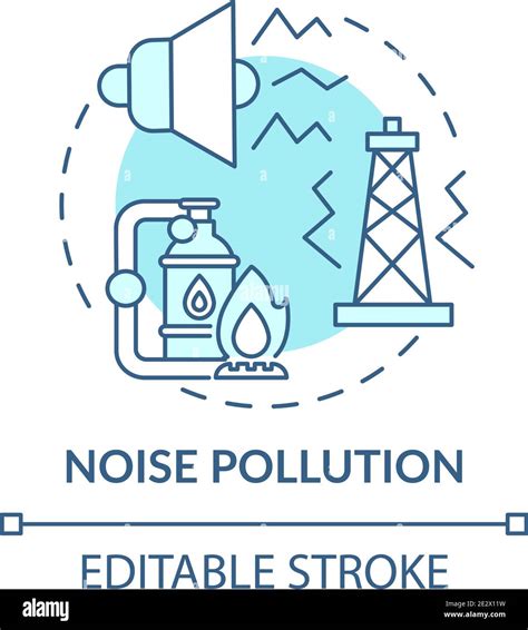 Noise Pollution Concept Icon Stock Vector Image Art Alamy