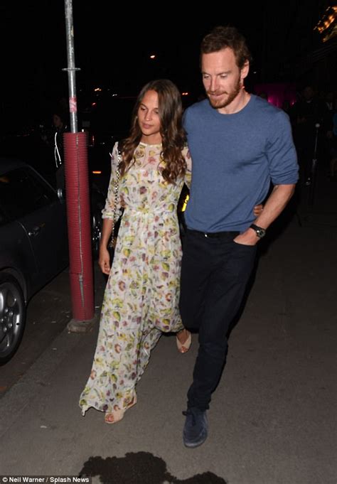 alicia vikander and michael fassbender enjoy paris date daily mail online