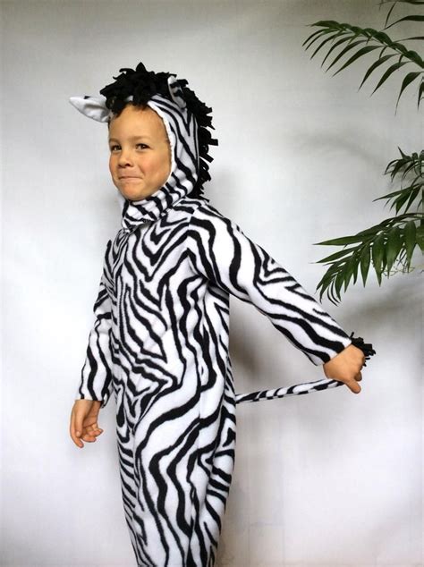 Zebra Halloween Costume Kids Costume For Boys Girls Etsy Zebra