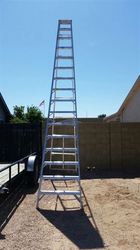 Louisville 16 Ft Aluminum Step Ladder For Sale In Mesa Az Offerup