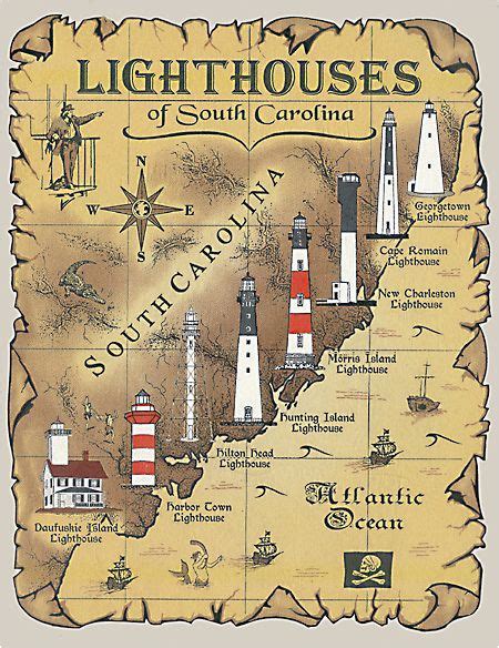 North Carolina Lighthouse Map Secretmuseum