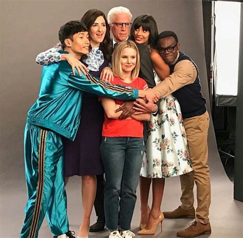The Good Place Cast Is So Cute Together The Good Place Cast The Good