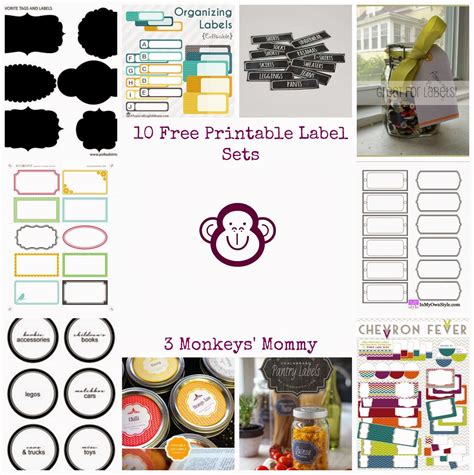 3 Monkeys Mommy 10 Free Printables To Organize Your Home Perfect