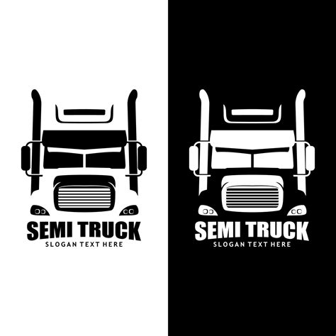 Semi Truck Logo Design Vector 4551465 Vector Art At Vecteezy