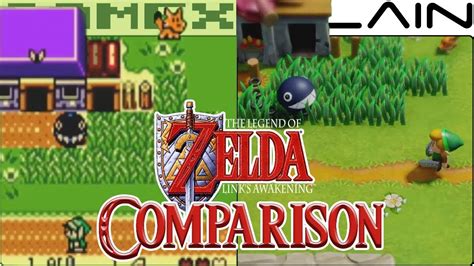 Zelda Links Awakening Graphics Comparison Nintendo