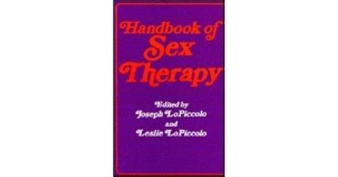 Handbook Of Sex Therapy By Joseph Lopiccolo