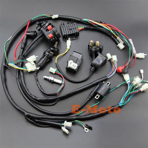 book zhejiang atv wire diagram. Full Wiring Harness Loom Ignition Coil CDI D8EA For 150cc ...