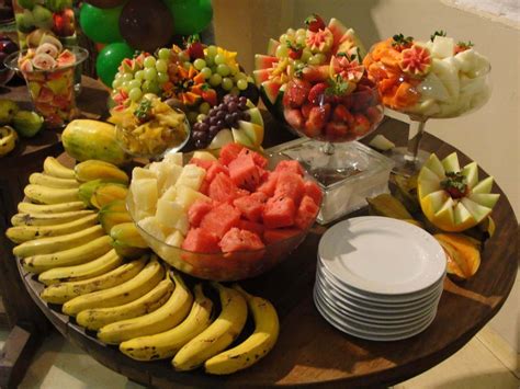 Decoração De Mesa De Frutas Simples Foto Blog Do Miniland Fruit Buffet