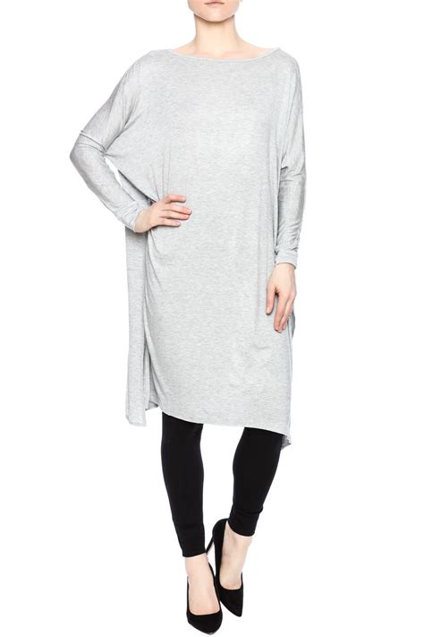 Grey Tunic Gray Tunic Tunic Long Tunic