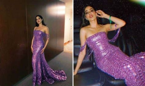 Janhvi Kapoor Looks Like A Mermaid As She Strikes A Pose In Purple