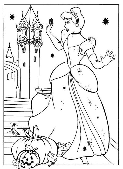 Find the button below to download the pdf coloring pages to print on your home or. Disney Princess Coloring Pages Cinderella - Coloring Home