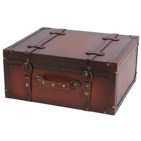 1,283 leather storage box container products are offered for sale by suppliers on alibaba.com, of which storage boxes & bins accounts for 9%, paper boxes accounts for 1. Vintiquewise Vintage Style Leather Suitcase - CD Case ...