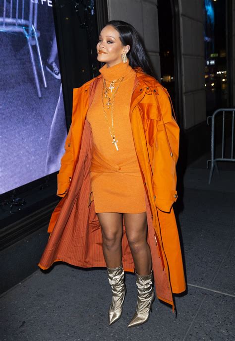 Rihanna Arrives At Bergdorf Goodman To Introduce Her Fenty Collection