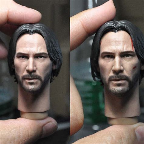 16 Head Sculpture Carving Film Character Killing God Keanu Reeves