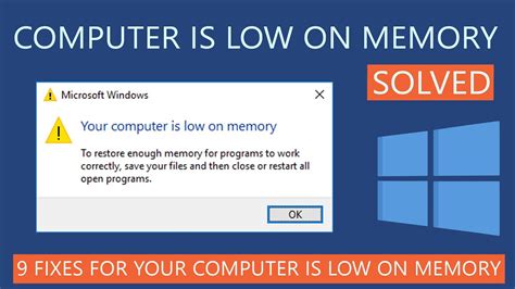 How To Fix Your Computer Is Low On Memory On Windows YouTube
