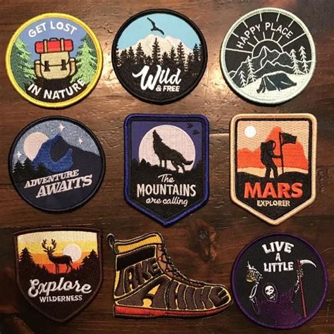 Patches Hiking Boot Patch For Outdoors Travel Backpacks Jackets