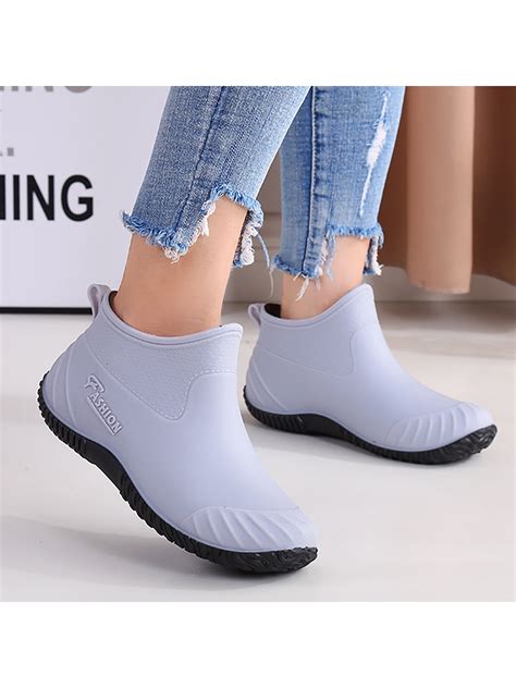 gomelly women s ankle boots nonslip rain shoes waterproof work shoes lightweight garden boots