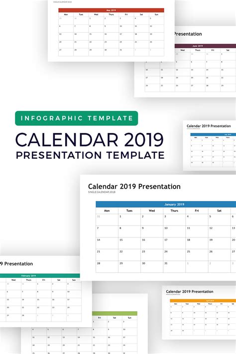 Calendar 2019 Infographic Powerpoint Template 74264