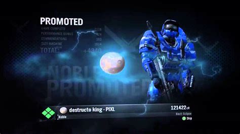Halo Reach Ranking Up To Noble Youtube