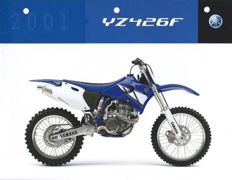 Download and view your free pdf file of the yamaha yz426 f (n) lc 2001 owner manual on our comprehensive online database of motocycle owners manuals. 2001 Yamaha Yz426f