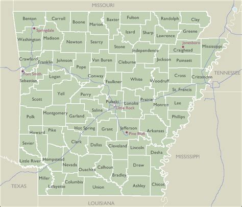 County Zip Code Maps Of Arkansas Deliverymaps