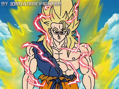 Goku True Super Saiyan God By Jordanmcfighter On Deviantart