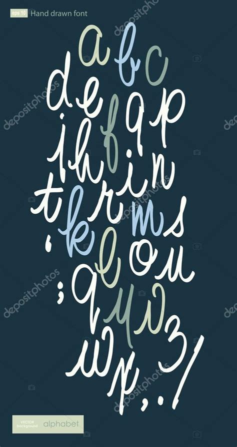 Vector Illustration Of Cursive Alphabet Stock Vector Image By
