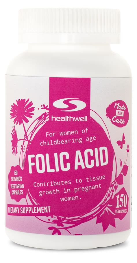 Healthwell Folic Acid 400 Mg For Women And Pregnancy Healthwell Com