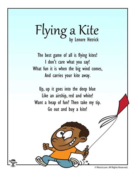 Spring Kids Poems Woo Jr Kids Activities Childrens Publishing