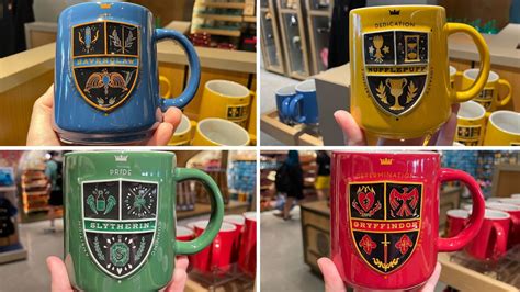 choose your hogwarts house with these new harry potter mugs now available at universal orlando