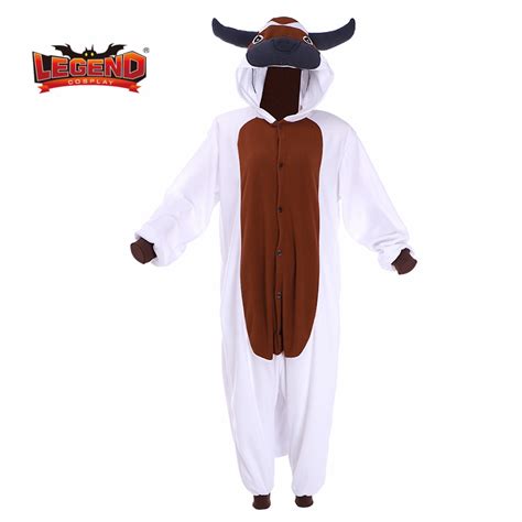 Avatar The Last Airbender Cosplay Appa Costume Jumpsuit Pajamas Cow