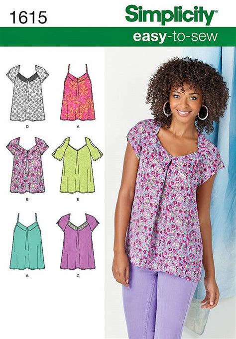 Tunic Tops Pattern Easy Tops Pattern Loose Fitting Tops Pattern